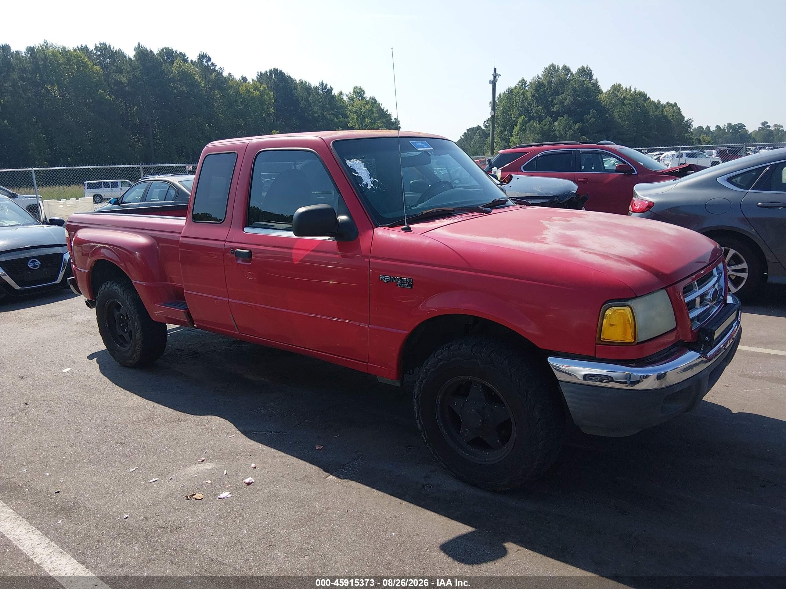 2002 Ford Ranger Edge/tremor/xl/xlt Красный vin: 1FTYR14U72TA46888