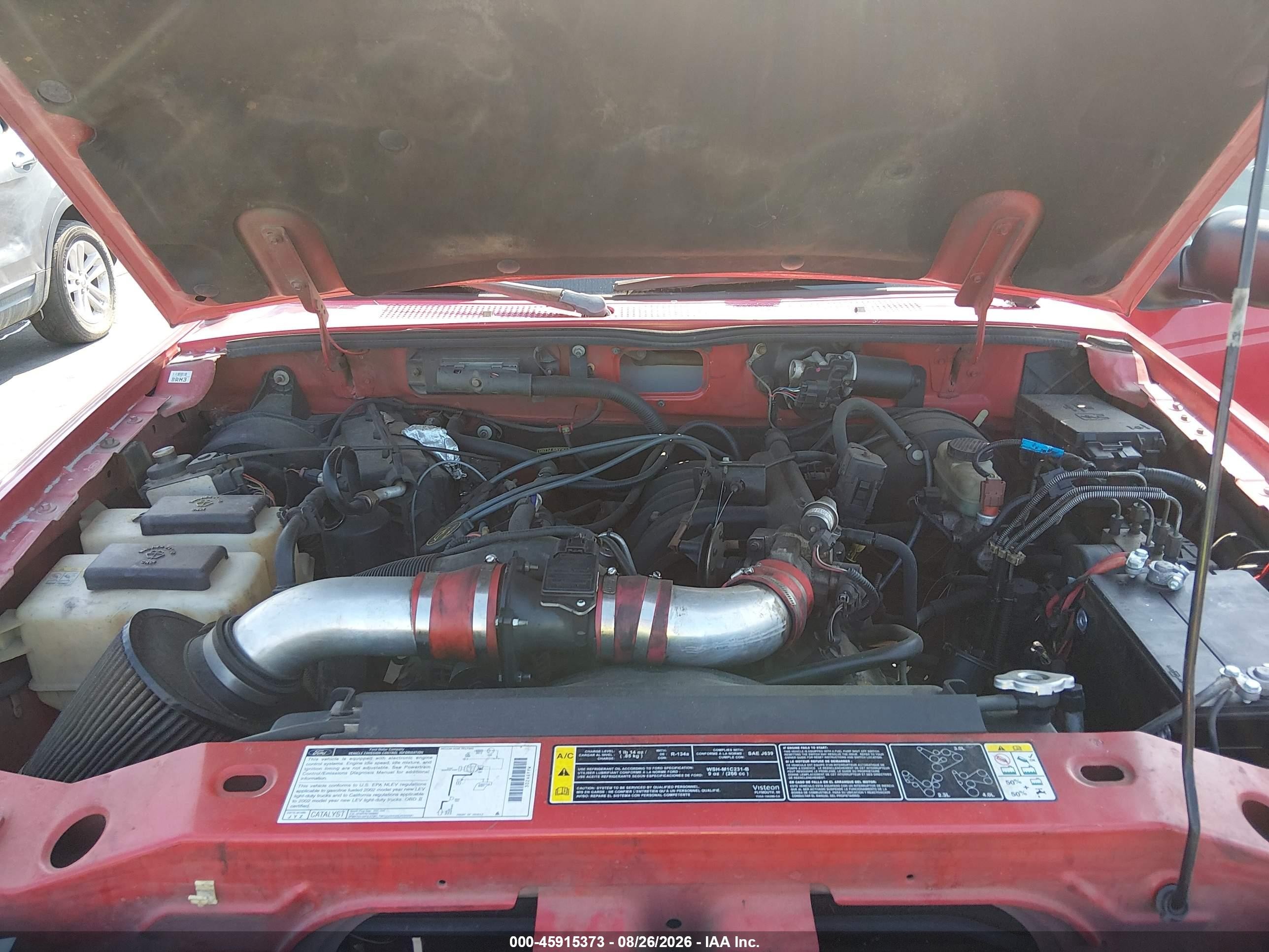 2002 Ford Ranger Edge/tremor/xl/xlt Красный vin: 1FTYR14U72TA46888