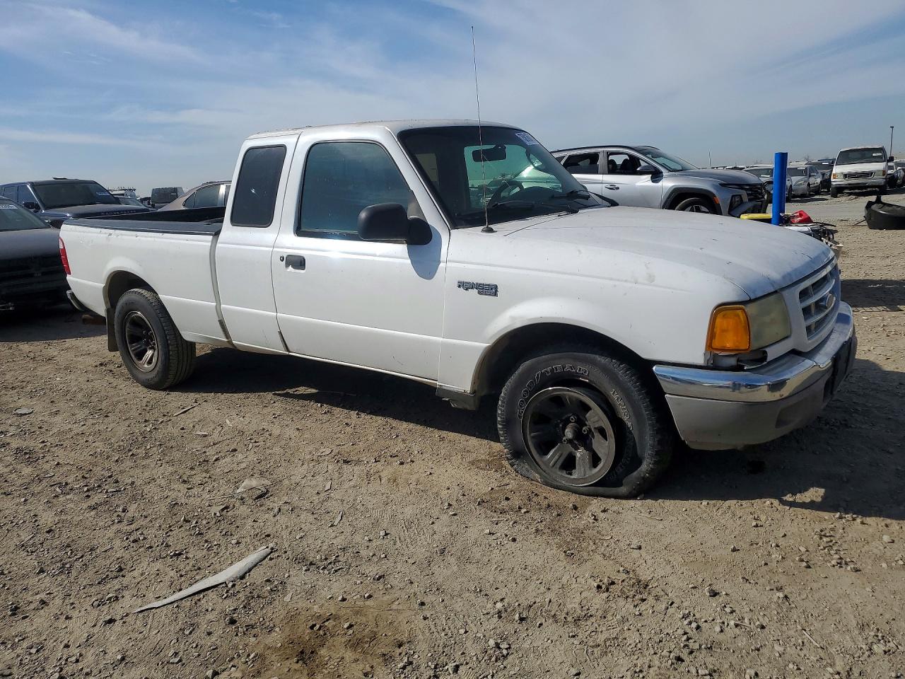 2003 Ford Ranger Super Cab White vin: 1FTYR14U73PB71030