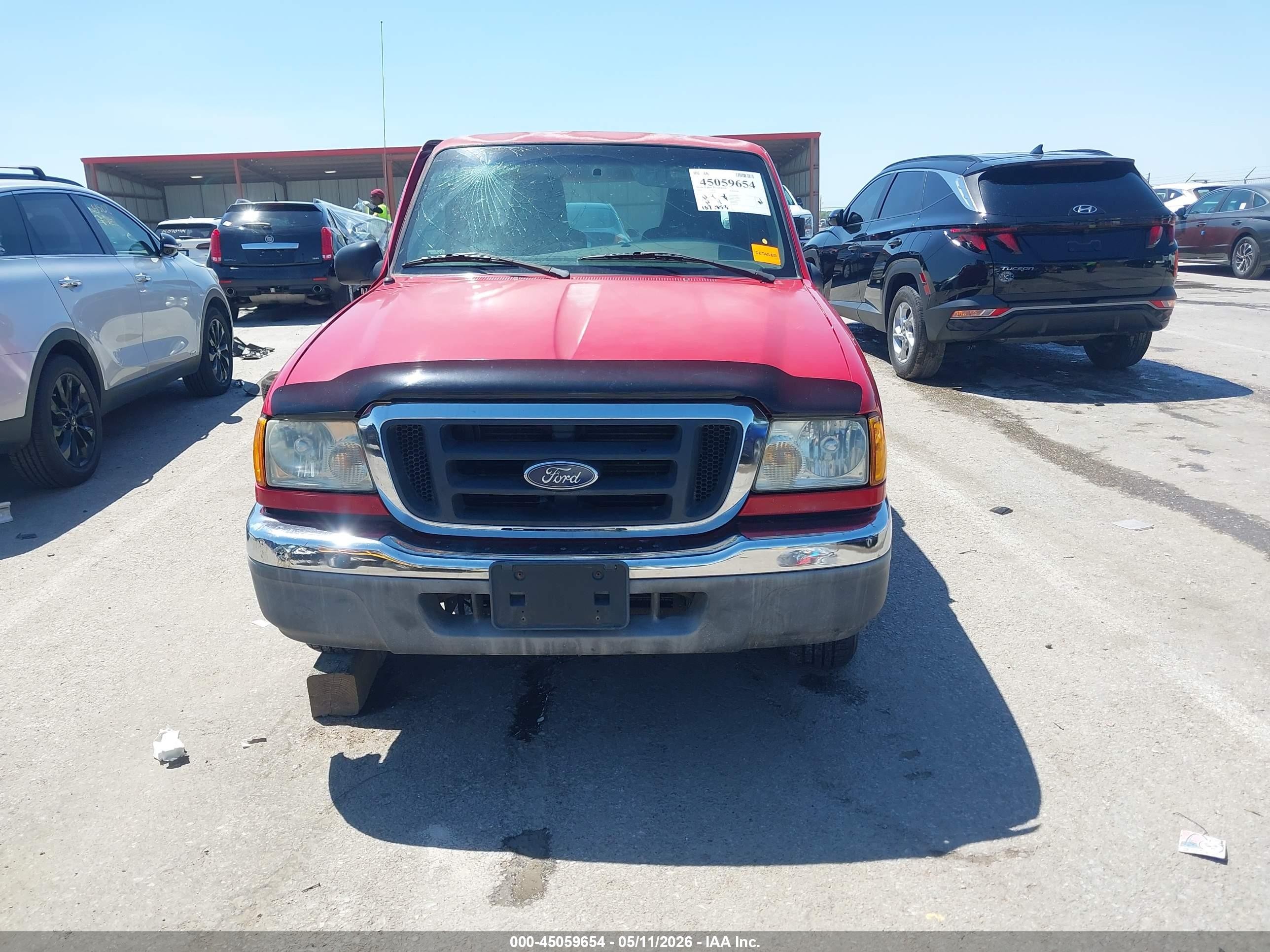 2004 Ford Ranger Edge/tremor/xl/xlt Red vin: 1FTYR14U74PB45917