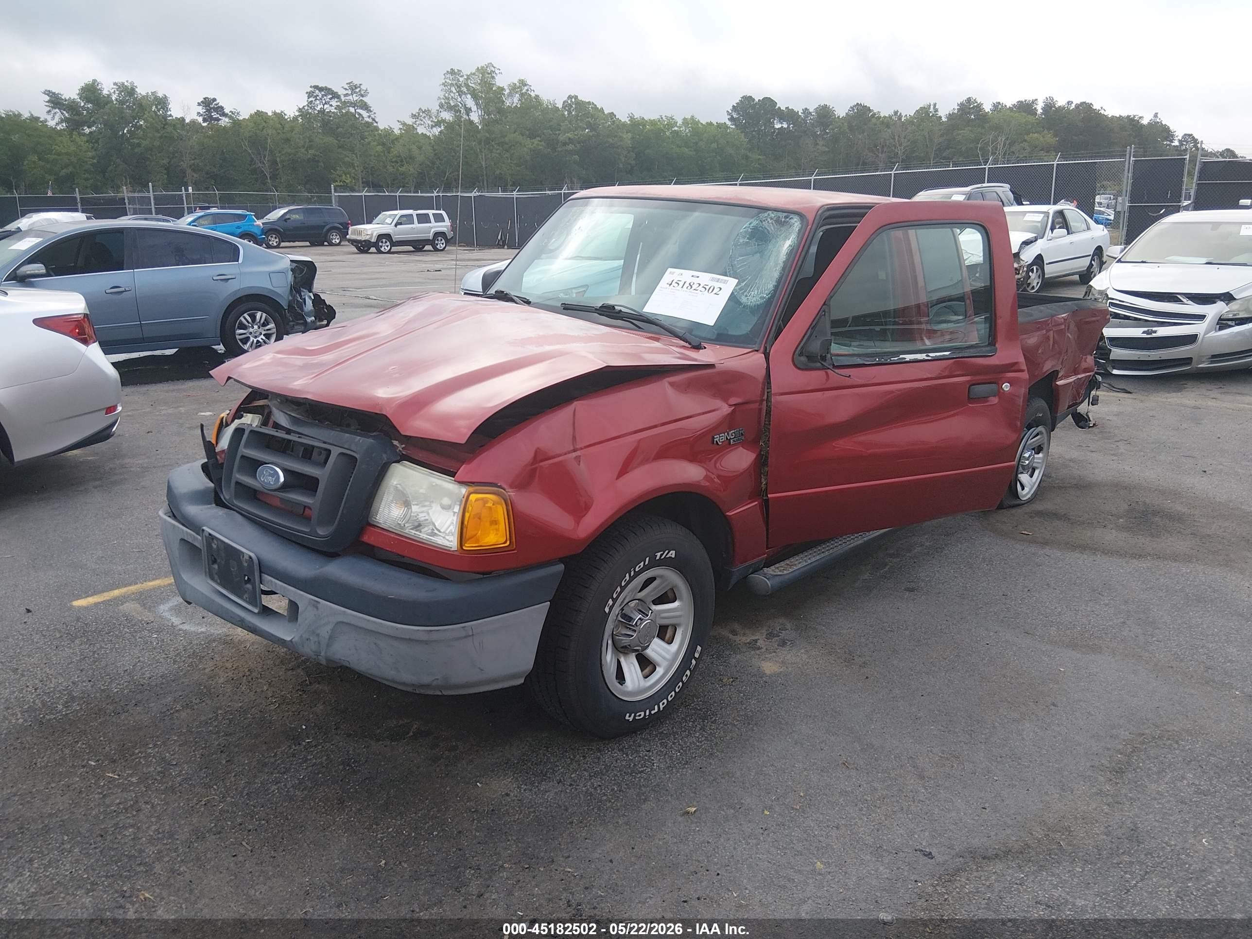 2004 Ford Ranger Edge/tremor/xl/xlt Burgundy vin: 1FTYR14U74PB52060