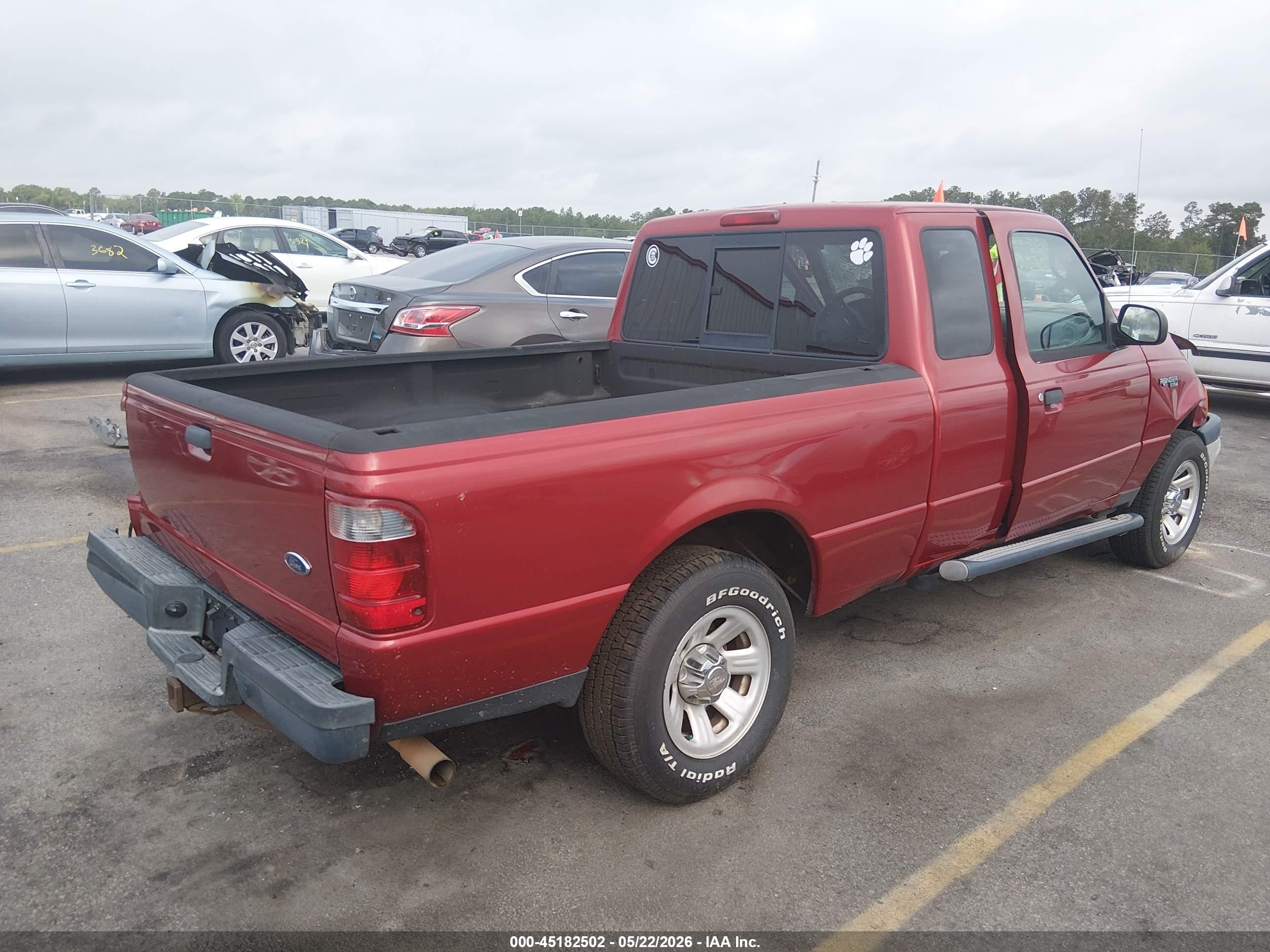 2004 Ford Ranger Edge/tremor/xl/xlt Burgundy vin: 1FTYR14U74PB52060