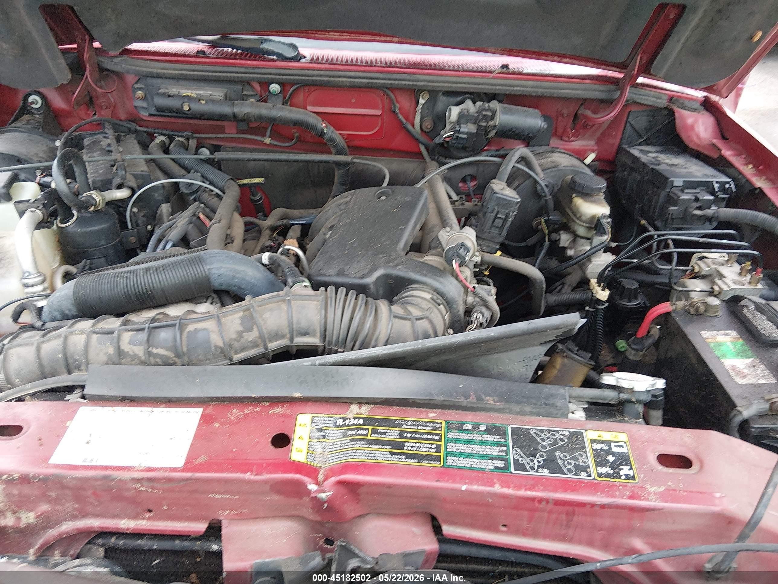 2004 Ford Ranger Edge/tremor/xl/xlt Burgundy vin: 1FTYR14U74PB52060
