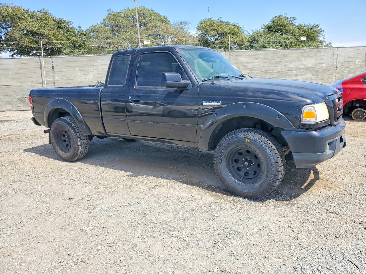 2006 Ford Ranger Super Cab Black vin: 1FTYR14U76PA30673