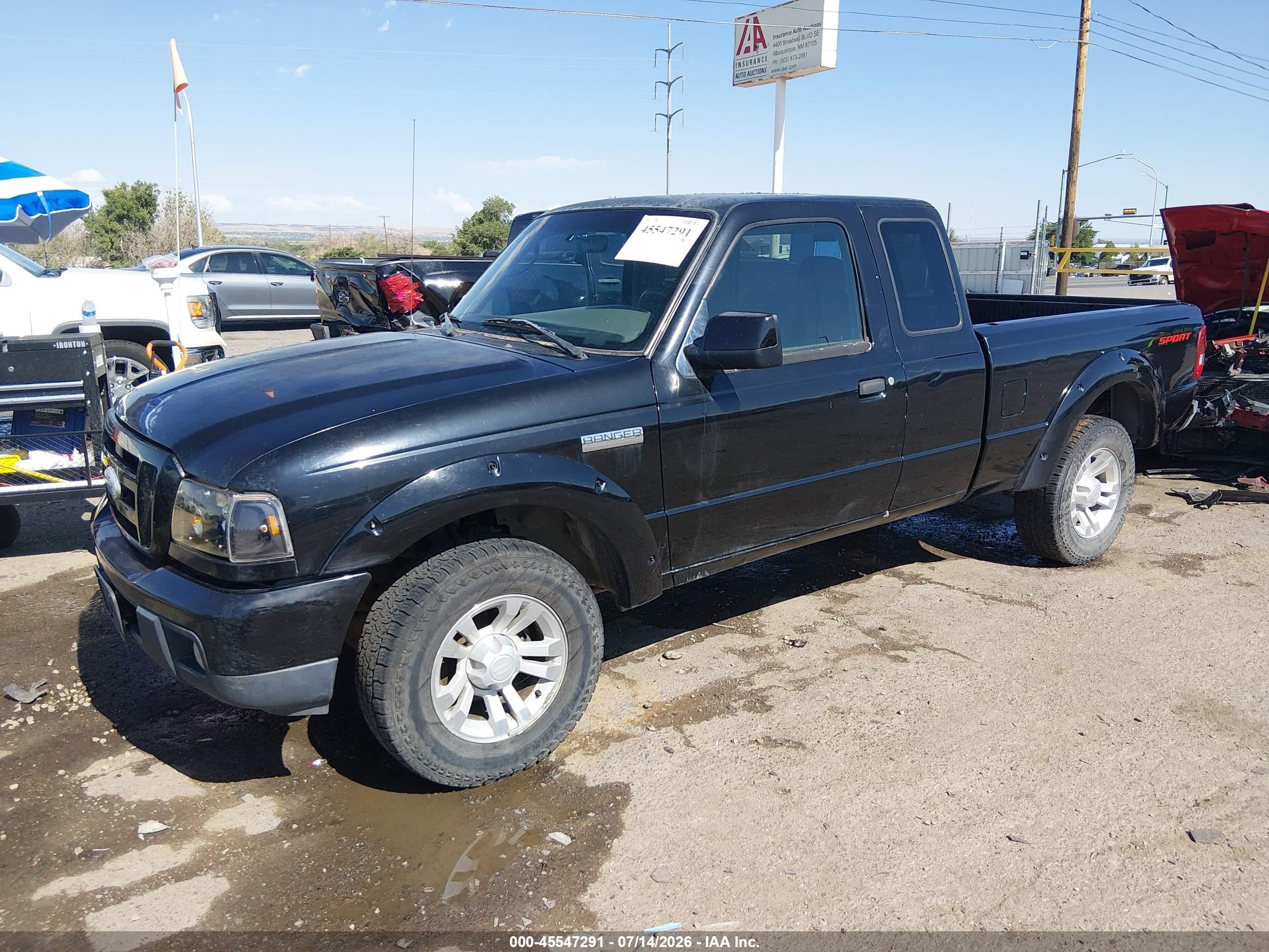 2007 Ford Ranger Sport/stx/xl/xlt Black vin: 1FTYR14U77PA27449