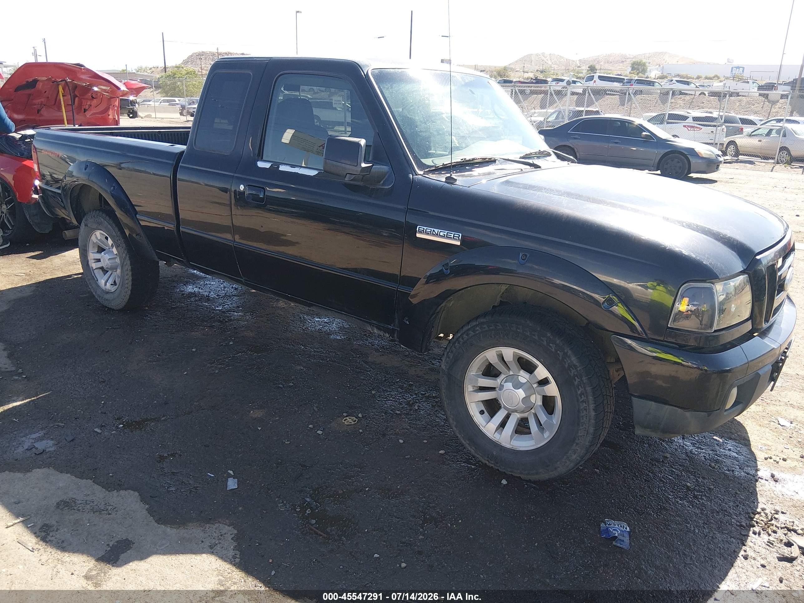 2007 Ford Ranger Sport/stx/xl/xlt Black vin: 1FTYR14U77PA27449