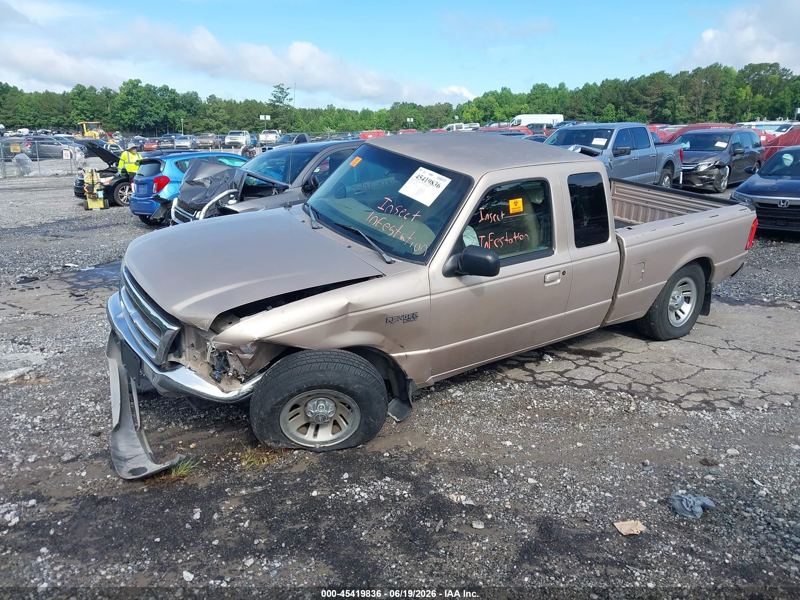 1998 Ford Ranger Splash/xl/xlt Beige vin: 1FTYR14U7WTA63129