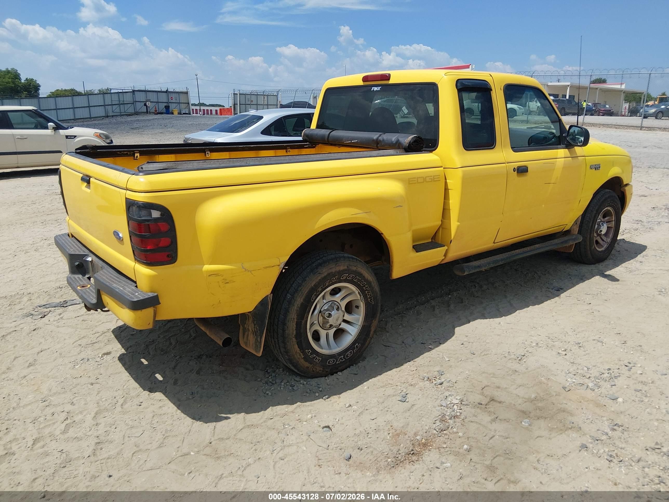 2001 Ford Ranger Edge/xl/xlt Yellow vin: 1FTYR14U81PA62640