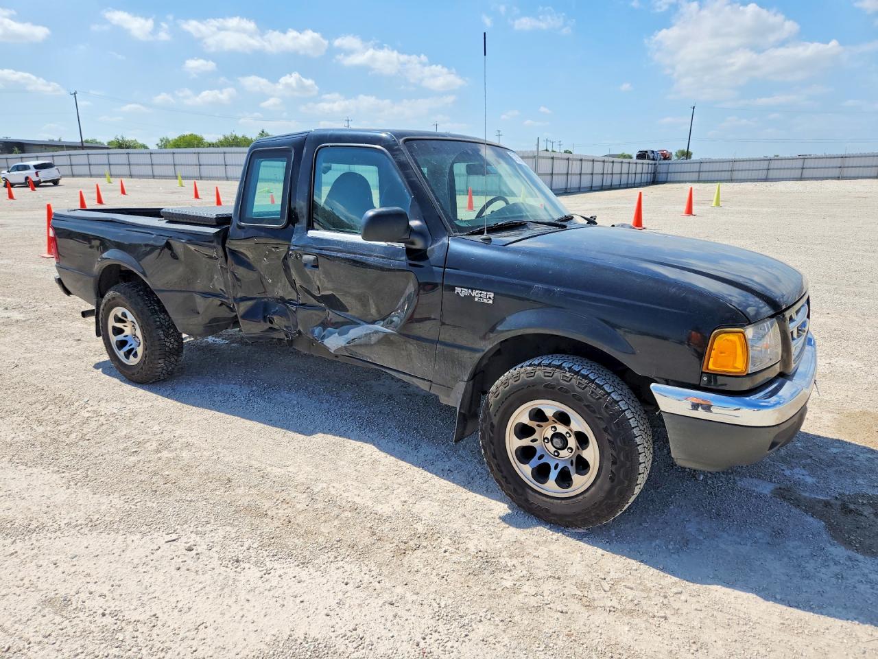 2002 Ford Ranger Super Cab Black vin: 1FTYR14U82PA80217
