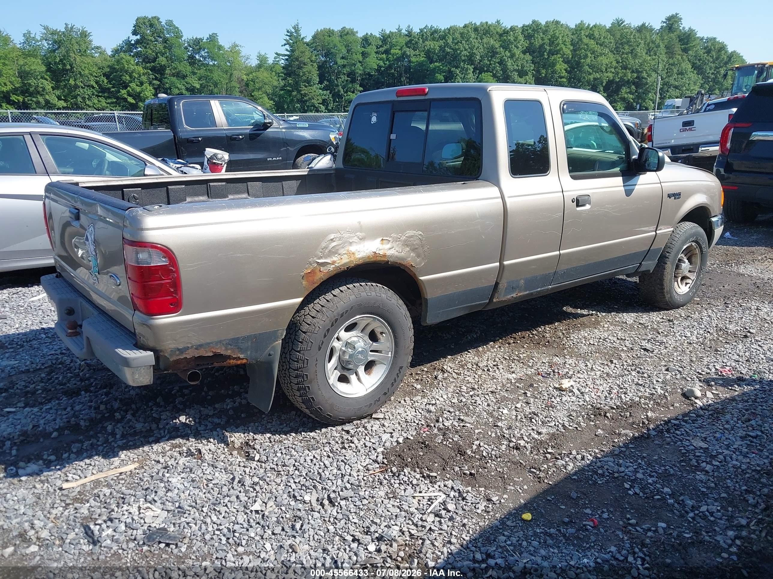 2003 Ford Ranger Edge/tremor/xl/xlt Gold vin: 1FTYR14U83TA42298