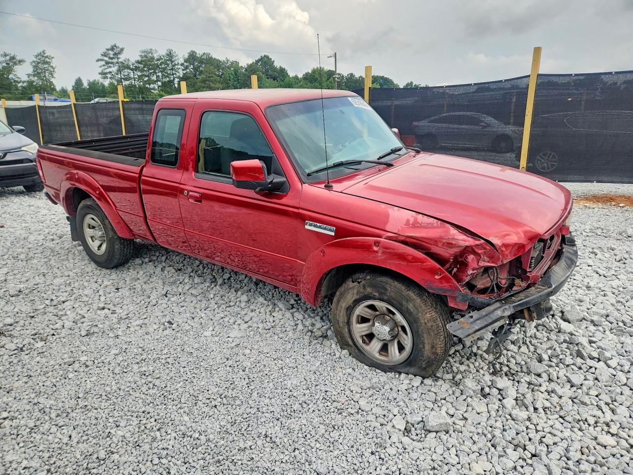 2007 Ford Ranger Super Cab Red vin: 1FTYR14U87PA96313