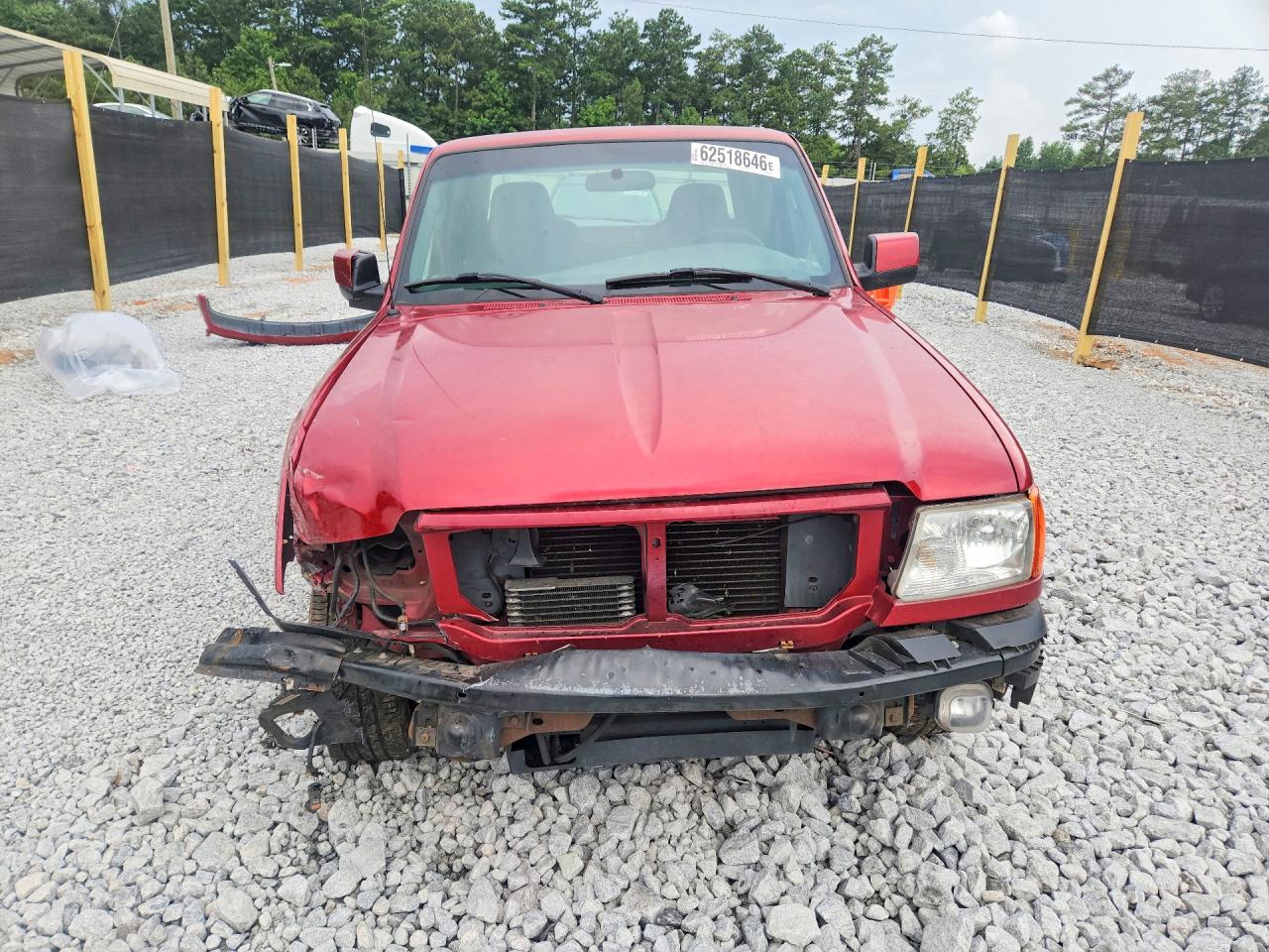 2007 Ford Ranger Super Cab Red vin: 1FTYR14U87PA96313