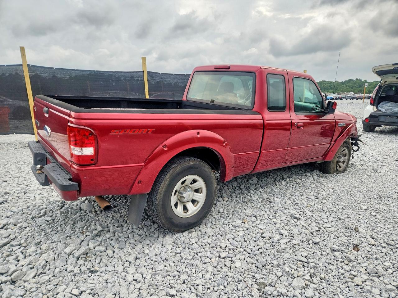 2007 Ford Ranger Super Cab Red vin: 1FTYR14U87PA96313