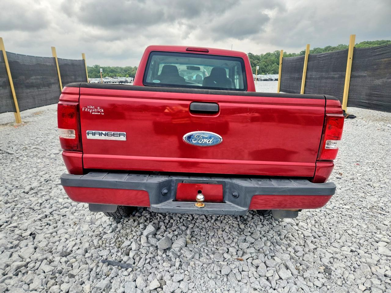 2007 Ford Ranger Super Cab Red vin: 1FTYR14U87PA96313