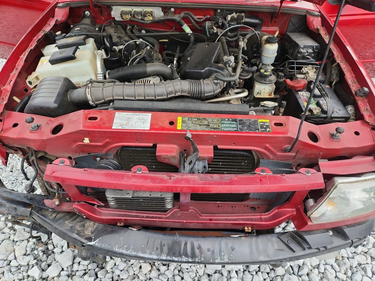 2007 Ford Ranger Super Cab Red vin: 1FTYR14U87PA96313