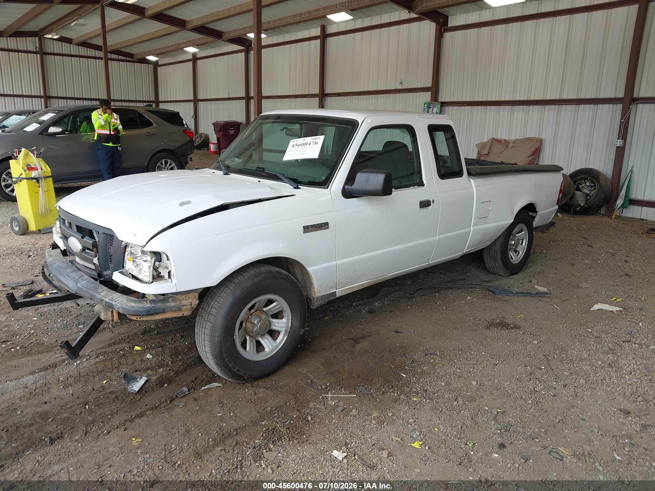 2007 Ford Ranger Sport/stx/xl/xlt White vin: 1FTYR14U87PA96991