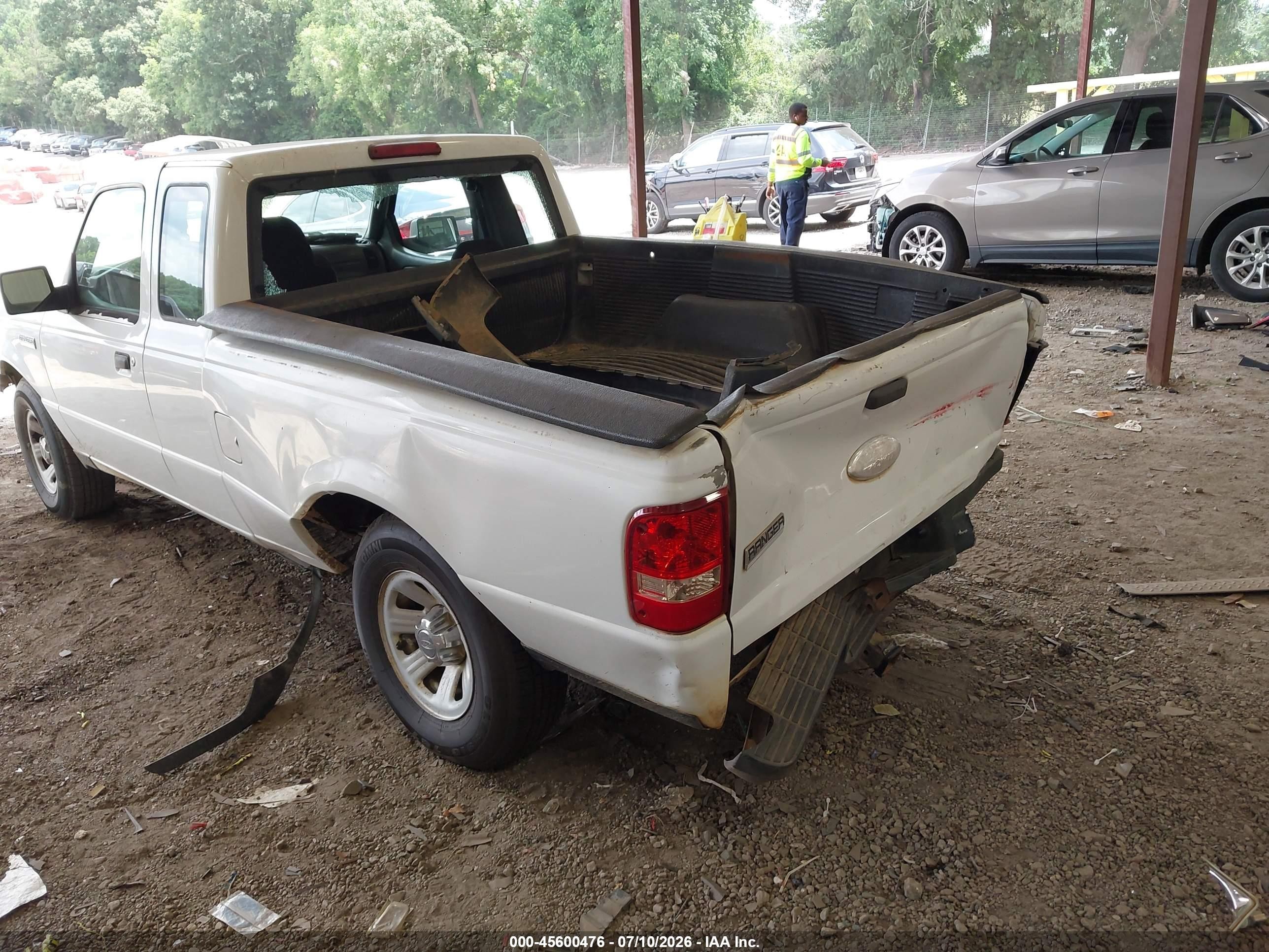 2007 Ford Ranger Sport/stx/xl/xlt White vin: 1FTYR14U87PA96991