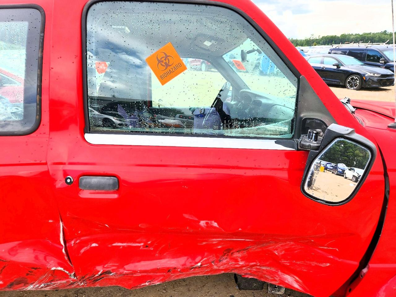 2001 Ford Ranger Super Cab Red vin: 1FTYR14U91TA03491