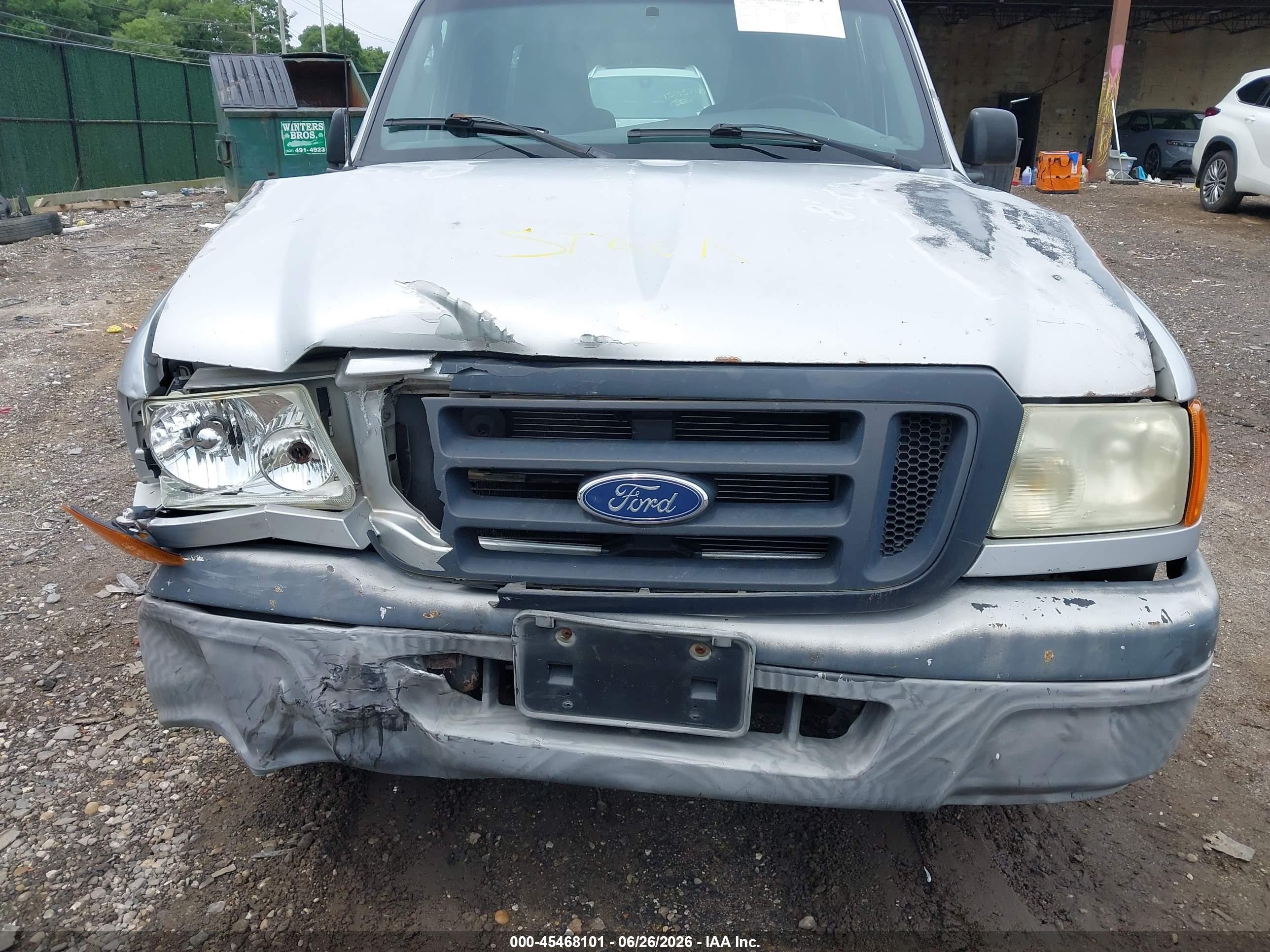 2005 Ford Ranger Edge/stx/xl/xlt Silver vin: 1FTYR14U95PB04688