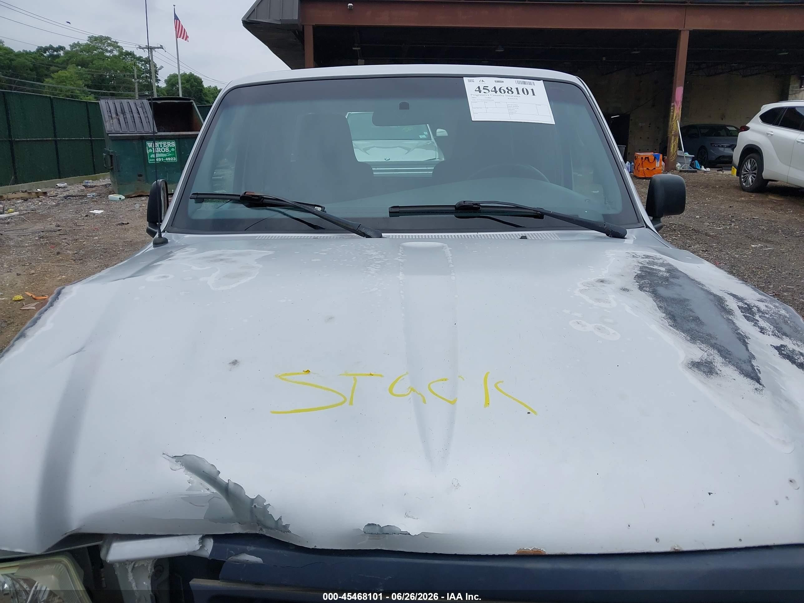 2005 Ford Ranger Edge/stx/xl/xlt Silver vin: 1FTYR14U95PB04688