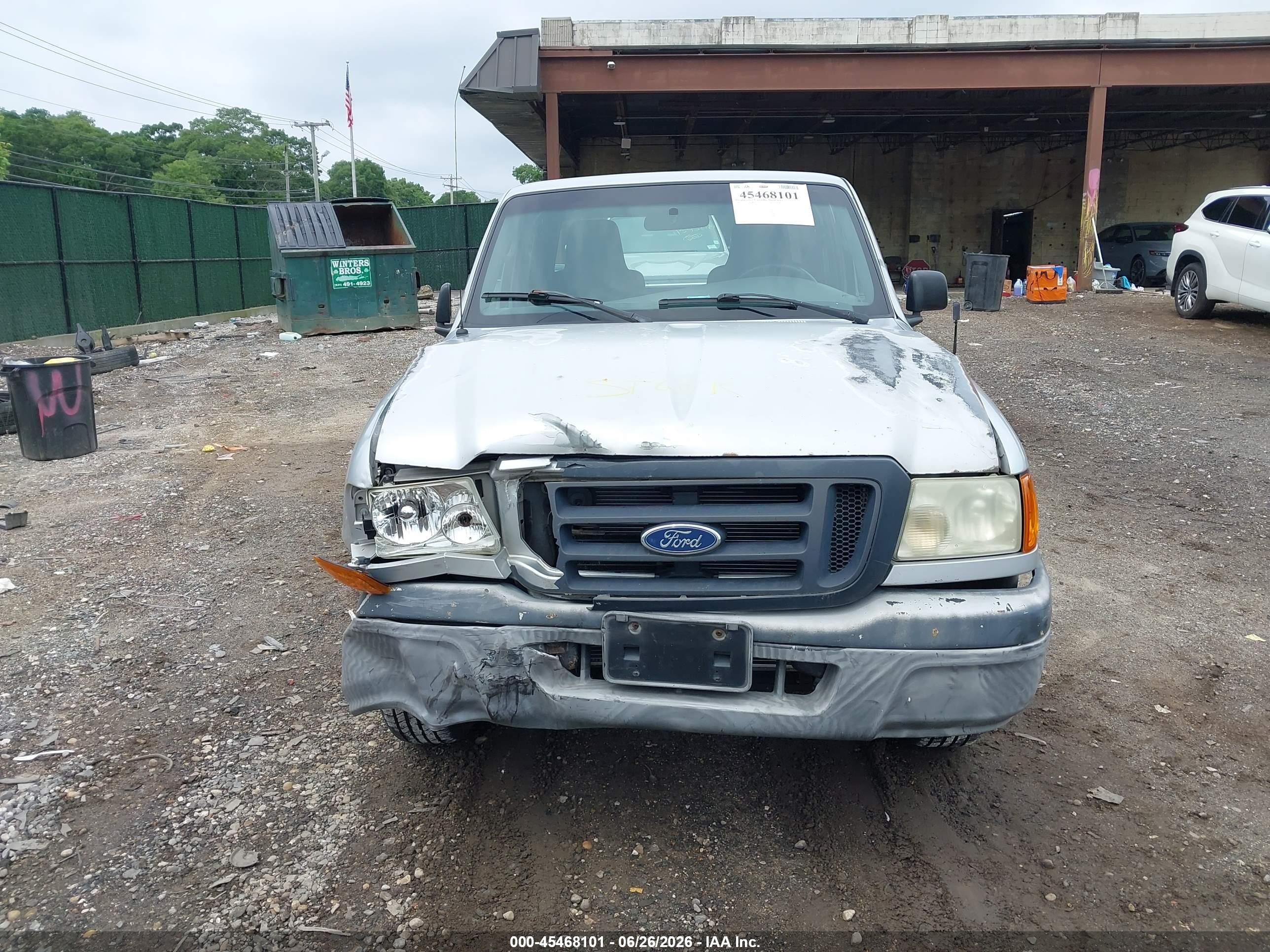 2005 Ford Ranger Edge/stx/xl/xlt Silver vin: 1FTYR14U95PB04688