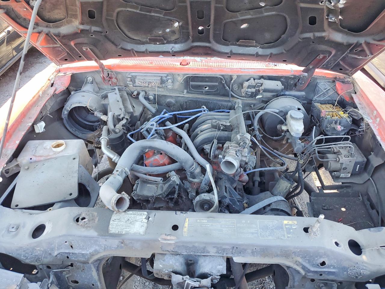 2005 Ford Ranger Super Cab Red vin: 1FTYR14U95PB08675