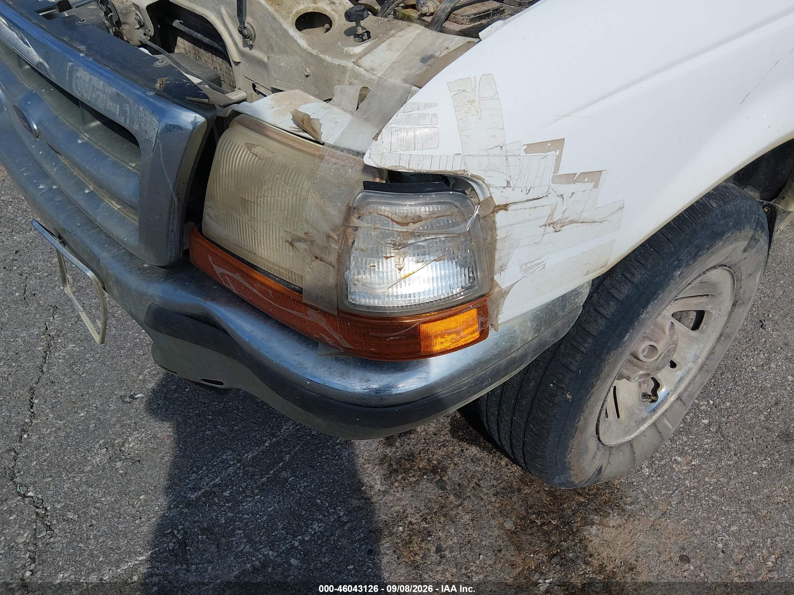 1998 Ford Ranger Splash/xl/xlt Белый vin: 1FTYR14U9WPB47624