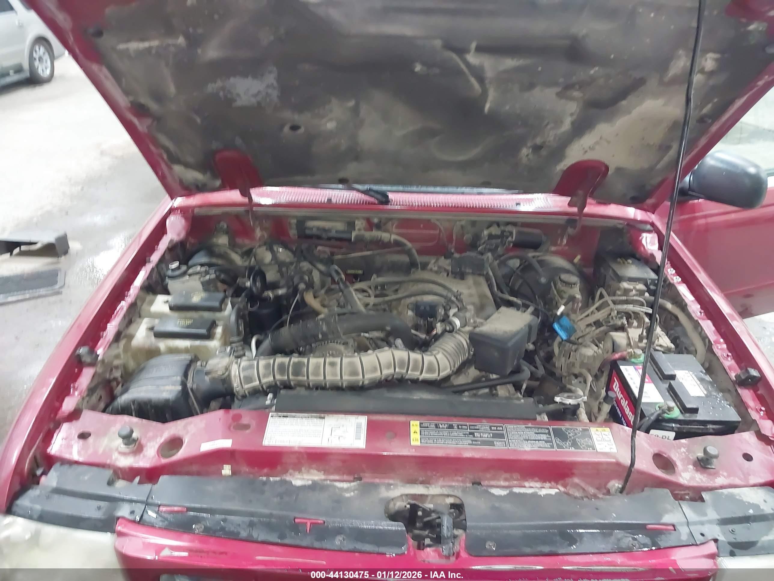 2001 Ford Ranger Edge/xl/xlt Red vin: 1FTYR14UX1PA80508