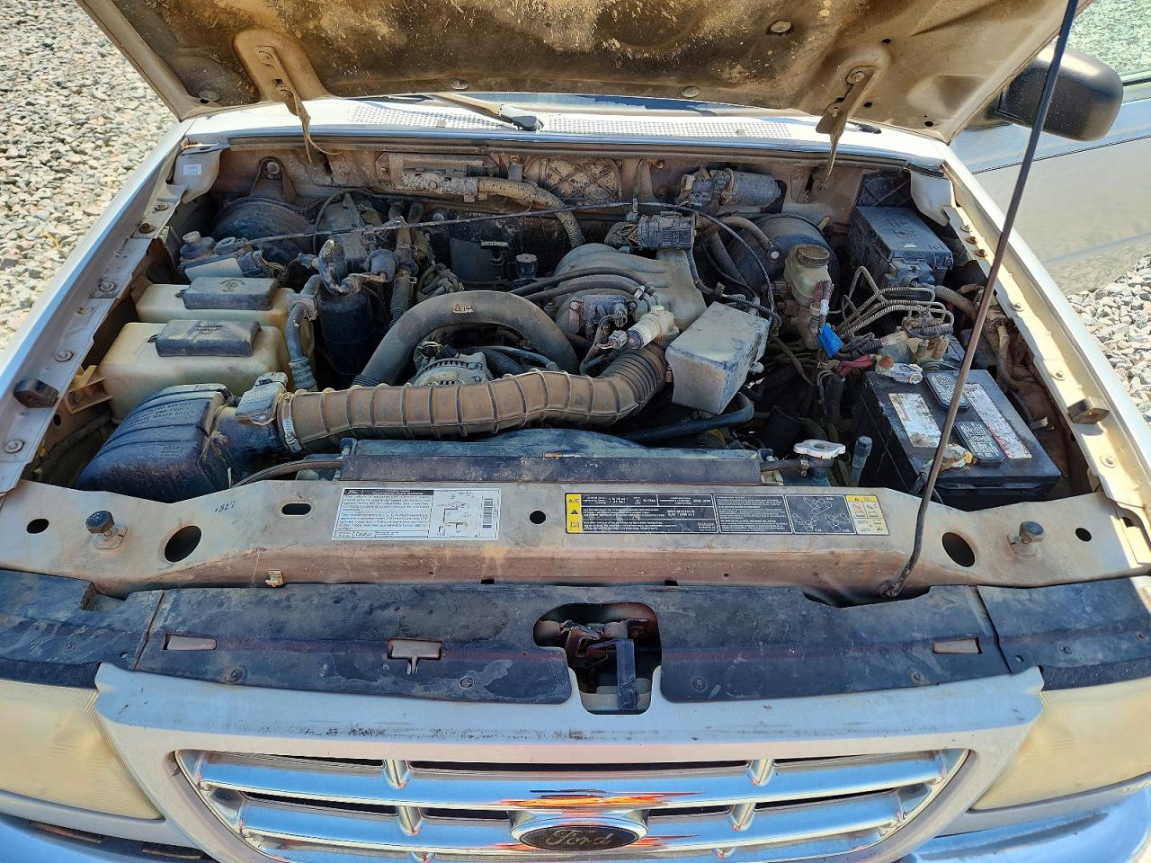 2001 Ford Ranger Super Cab Silver vin: 1FTYR14UX1TA15682