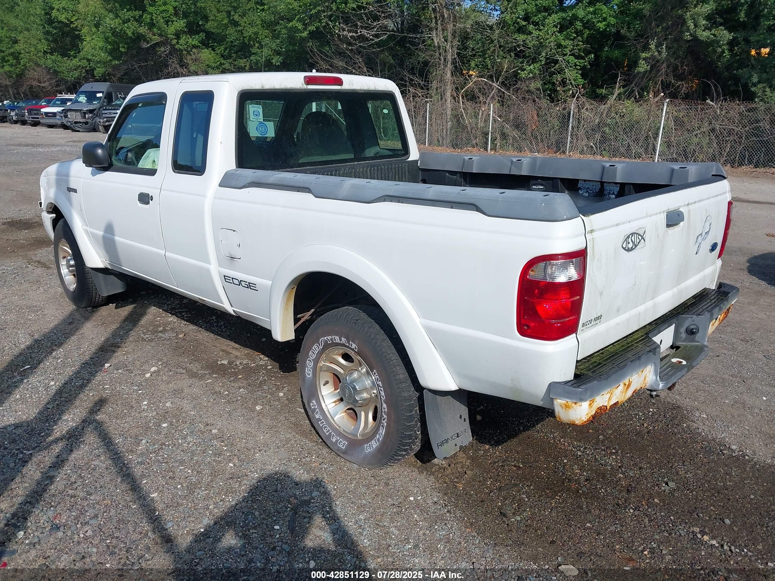 2001 Ford Ranger Edge/edge Plus/xl/xlt/xlt App/xlt Appearance White vin: 1FTYR14UX1TA28951