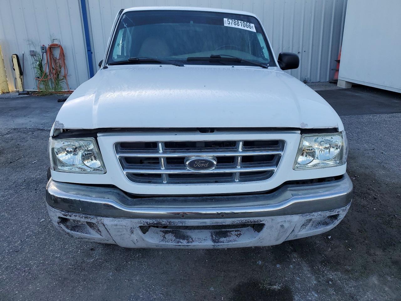 2001 Ford Ranger Super Cab White vin: 1FTYR14UX1TA66440