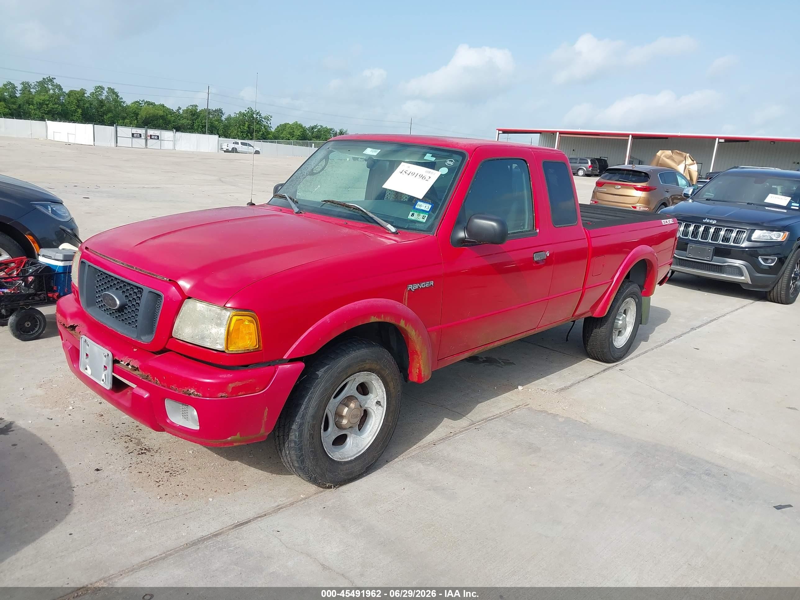 2004 Ford Ranger Edge/tremor/xl/xlt Red vin: 1FTYR14UX4PB22793