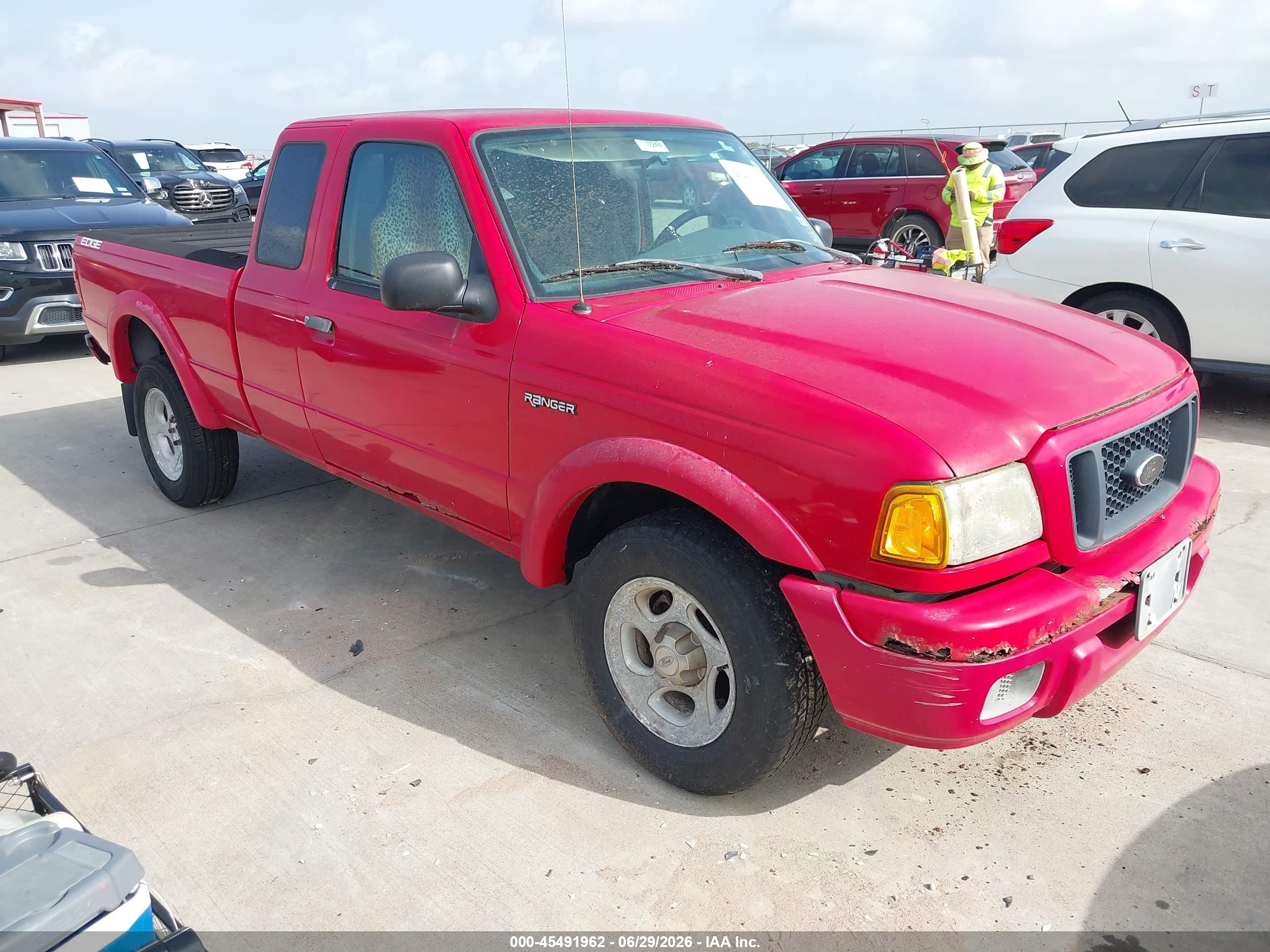2004 Ford Ranger Edge/tremor/xl/xlt Red vin: 1FTYR14UX4PB22793