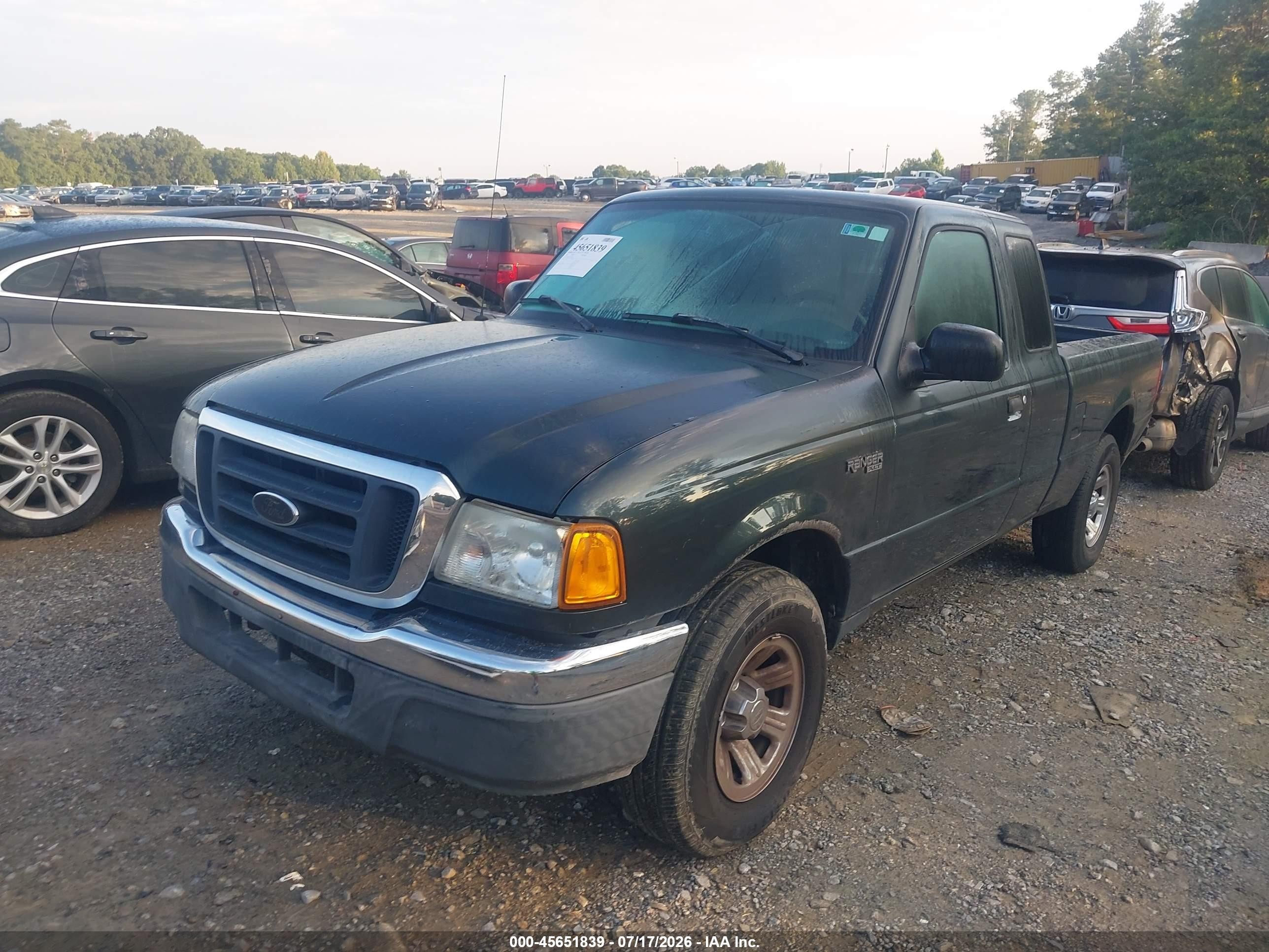 2005 Ford Ranger Edge/stx/xl/xlt Green vin: 1FTYR14UX5PA32884