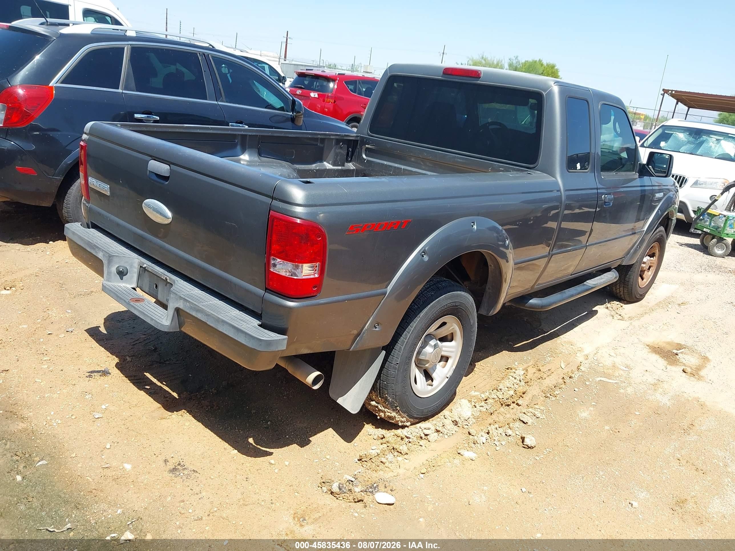 2007 Ford Ranger Sport/stx/xl/xlt Gray vin: 1FTYR14UX7PA02836