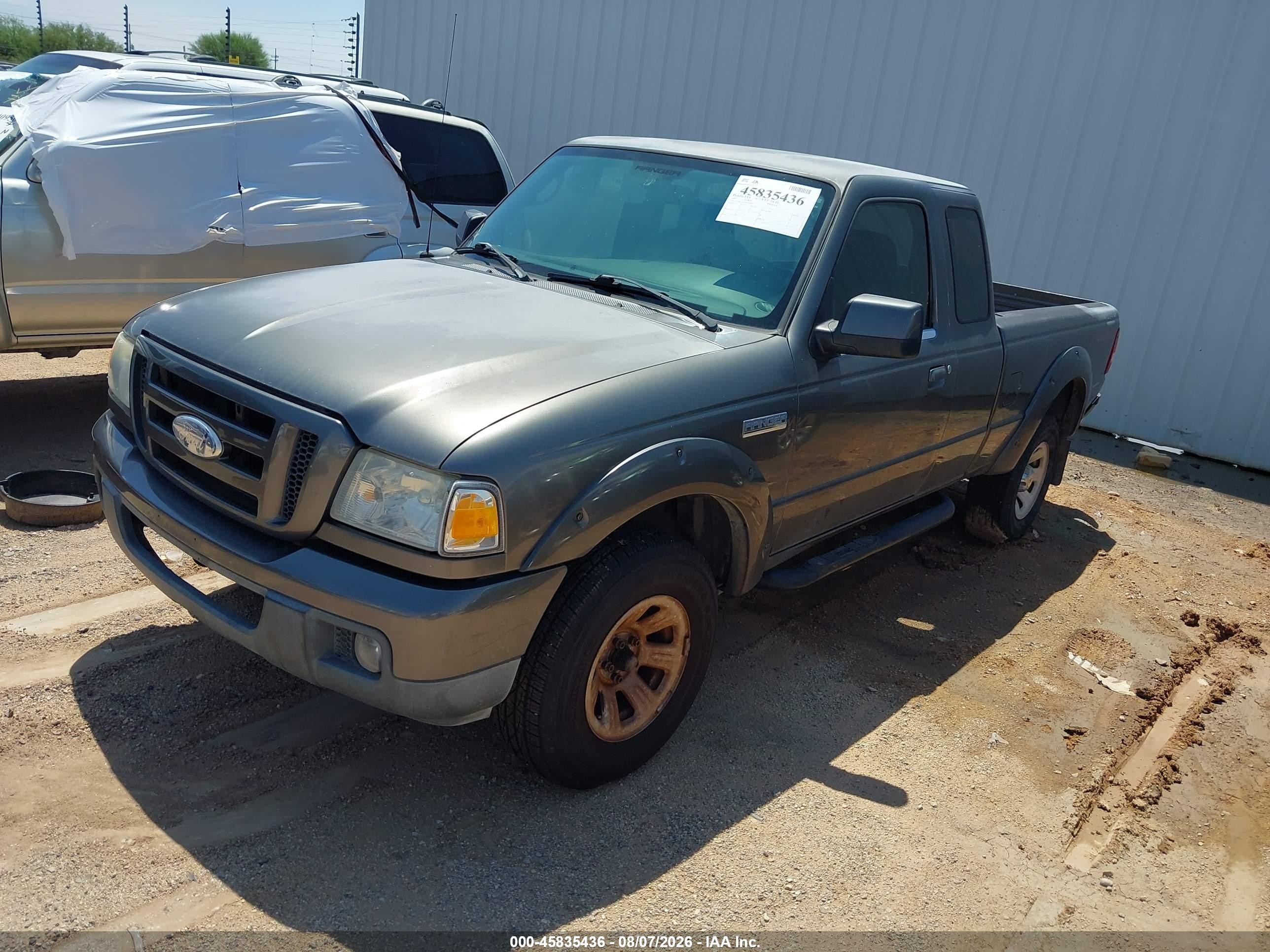 2007 Ford Ranger Sport/stx/xl/xlt Gray vin: 1FTYR14UX7PA02836