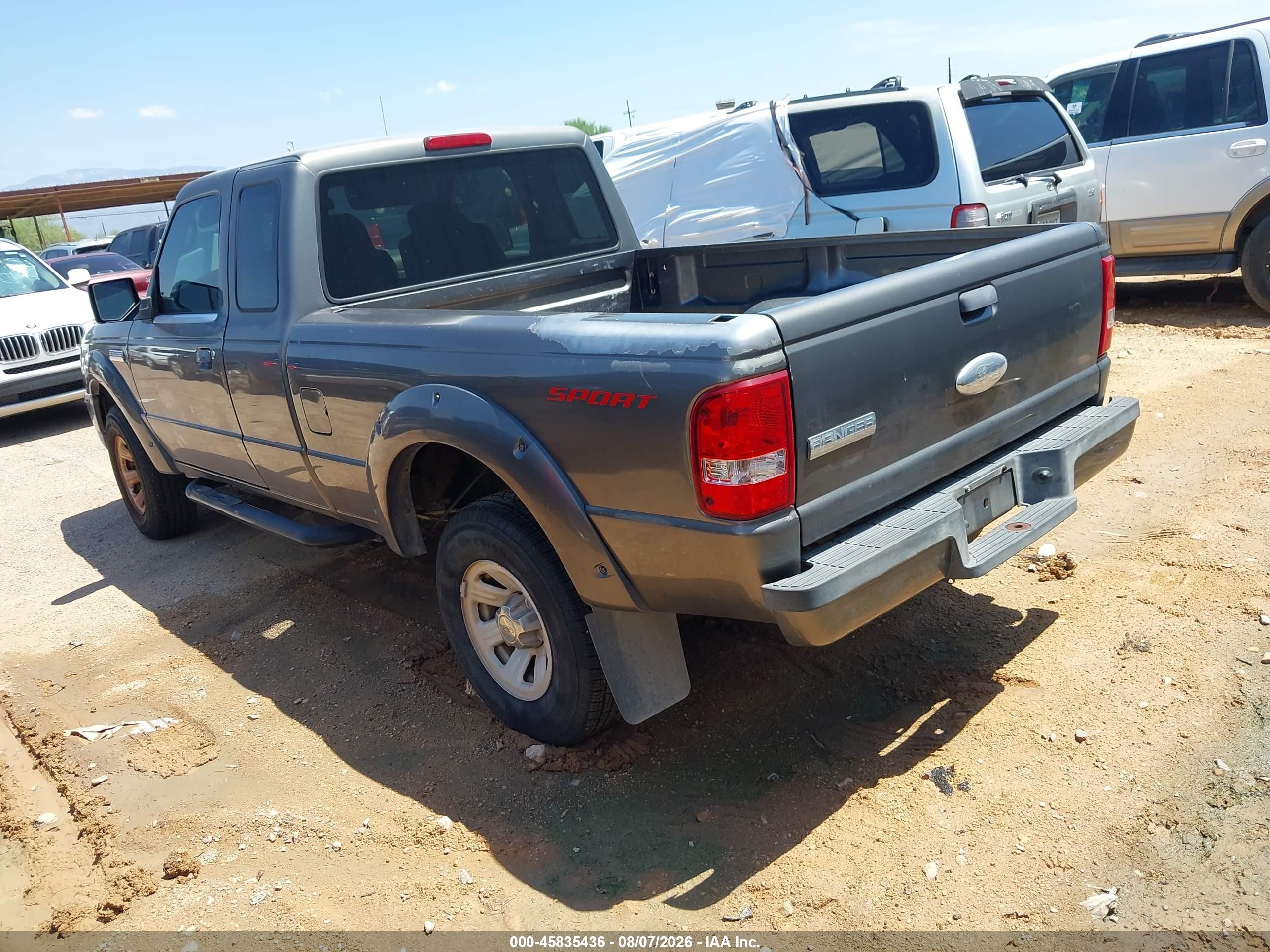 2007 Ford Ranger Sport/stx/xl/xlt Gray vin: 1FTYR14UX7PA02836