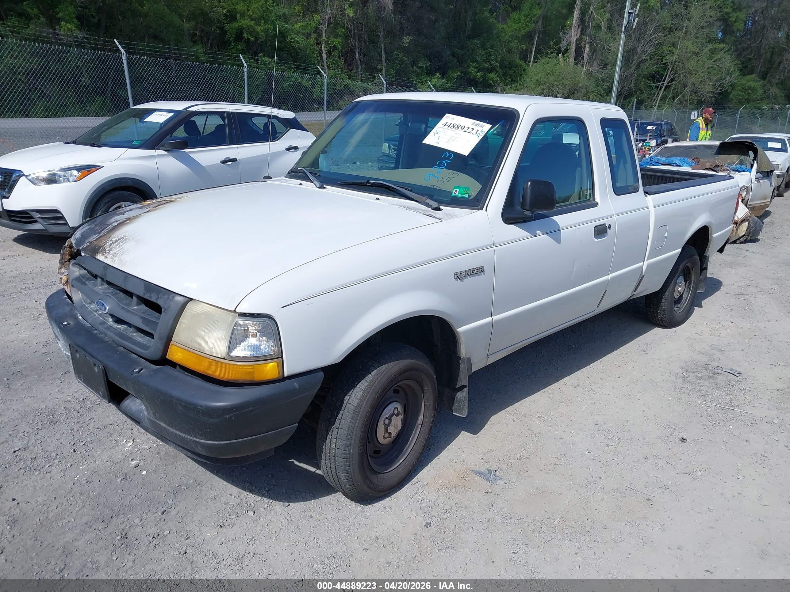 1998 Ford Ranger Splash/xl/xlt White vin: 1FTYR14UXWTA80717