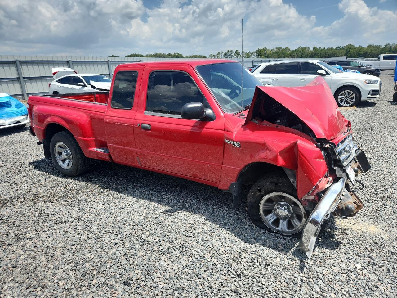2001 Ford Ranger Super Cab Red vin: 1FTYR14V01PB28963