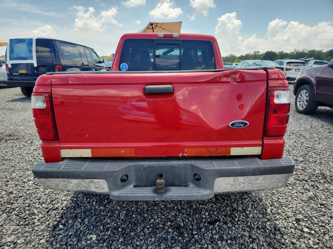 2001 Ford Ranger Super Cab Red vin: 1FTYR14V01PB28963