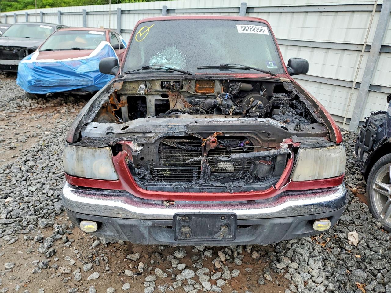 2001 Ford Ranger Super Cab Burn vin: 1FTYR14V01PB41518