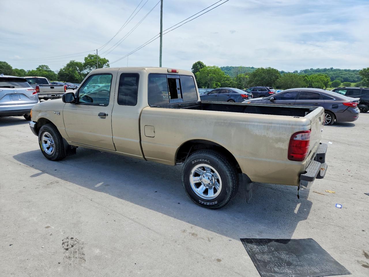 2001 Ford Ranger Super Cab Beige vin: 1FTYR14V01PB73322