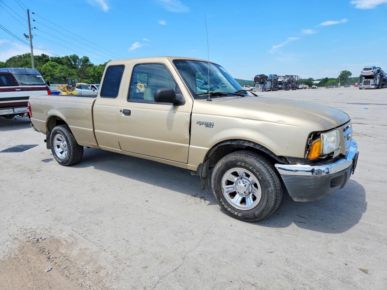 2001 Ford Ranger Super Cab Beige vin: 1FTYR14V01PB73322