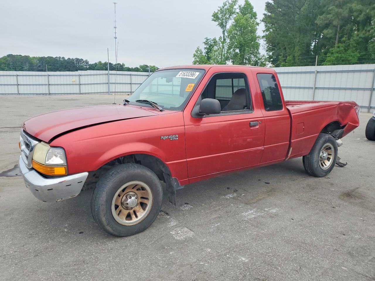 1999 Ford Ranger Super Cab Red vin: 1FTYR14V0XTB07692