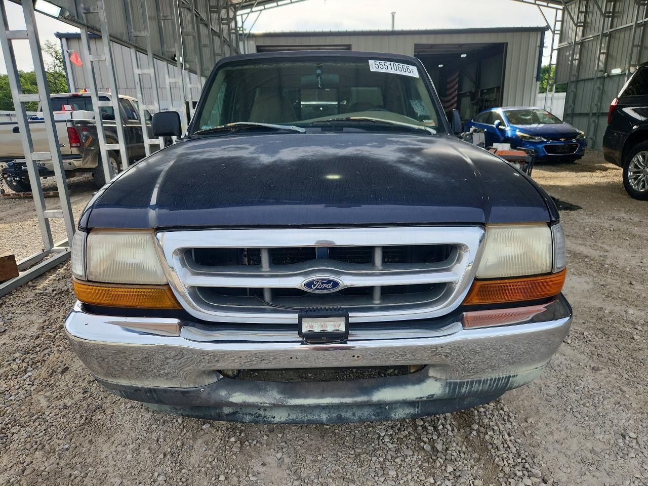2000 Ford Ranger Super Cab Blue vin: 1FTYR14V0YTA91706