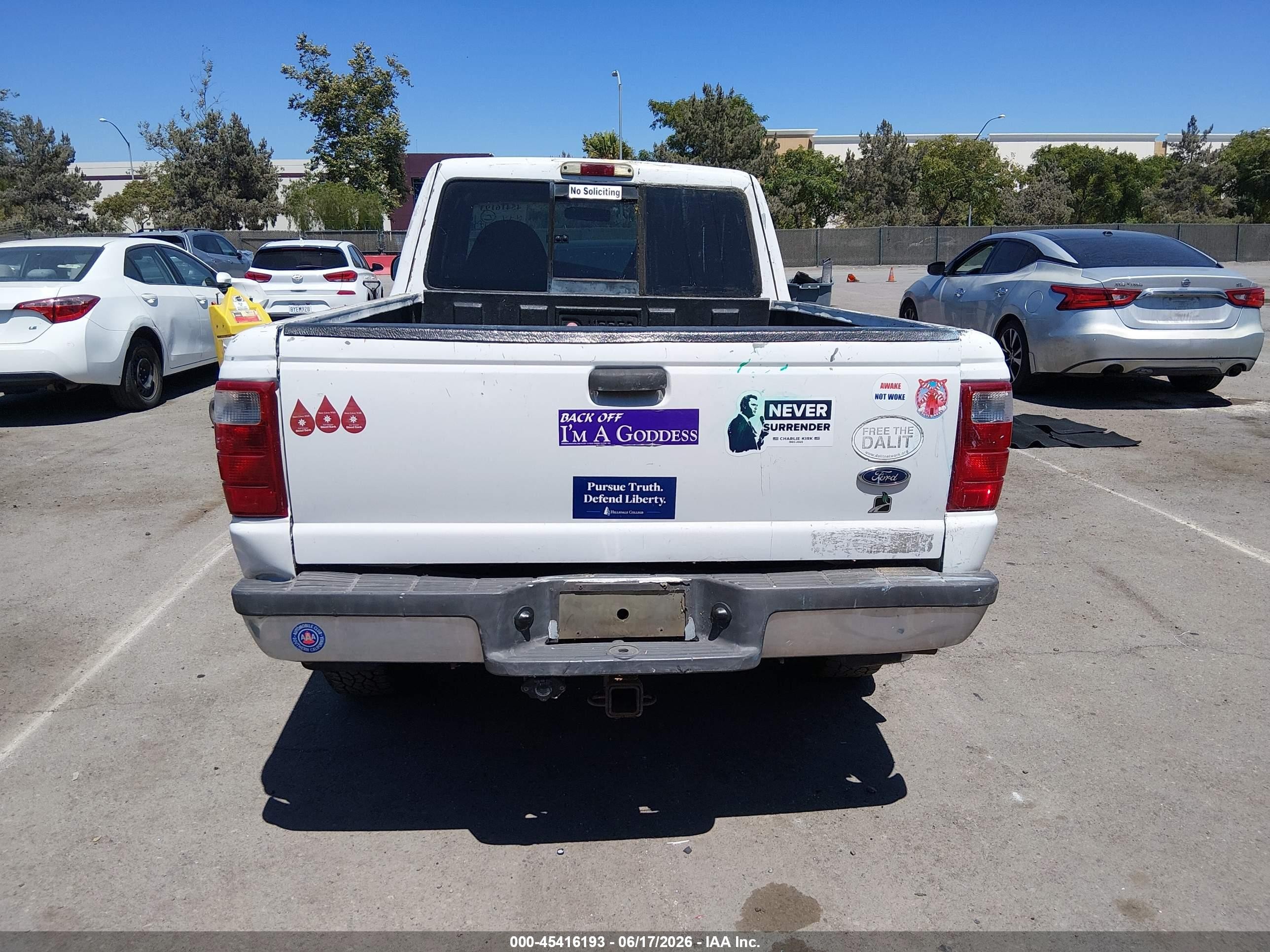 2001 Ford Ranger Edge/xl/xlt White vin: 1FTYR14V11PB50244