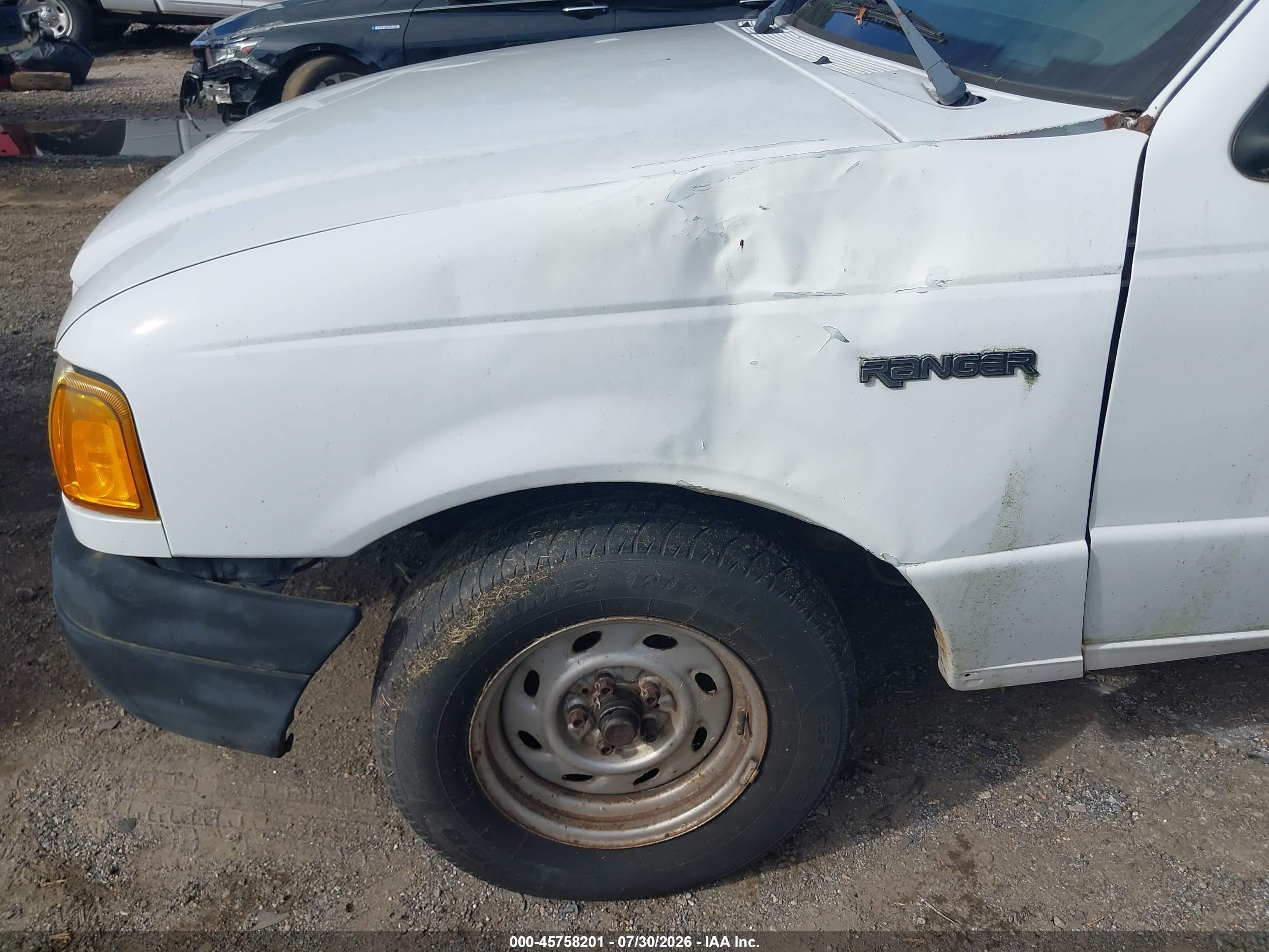 2002 Ford Ranger Edge/tremor/xl/xlt Белый vin: 1FTYR14V12PB42081