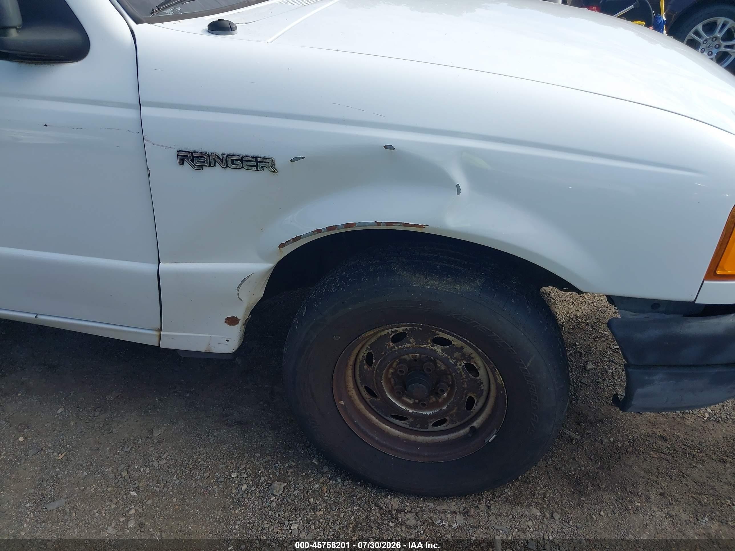 2002 Ford Ranger Edge/tremor/xl/xlt Белый vin: 1FTYR14V12PB42081