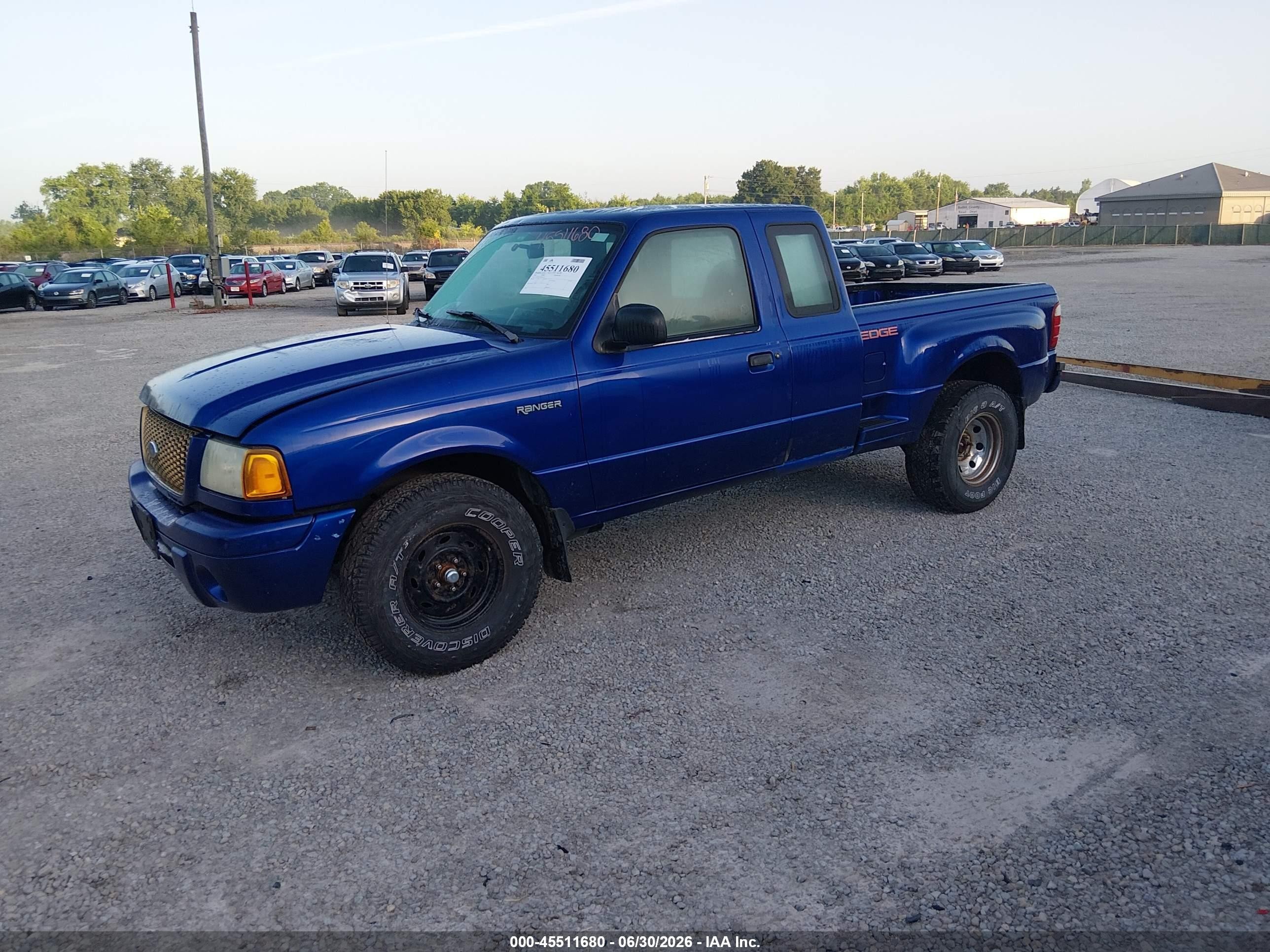 2002 Ford Ranger Edge/tremor/xl/xlt Blue vin: 1FTYR14V12PB52934