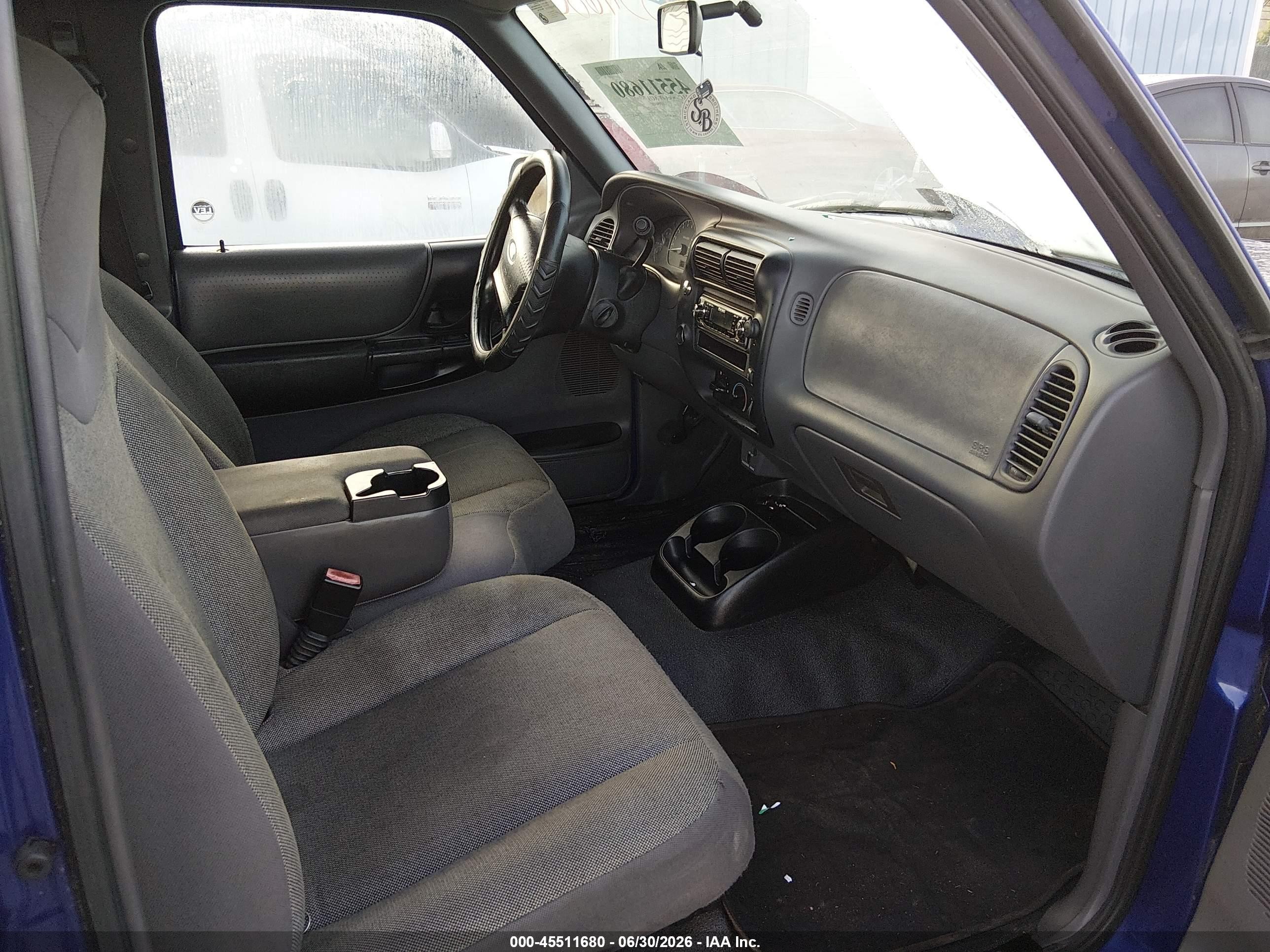 2002 Ford Ranger Edge/tremor/xl/xlt Blue vin: 1FTYR14V12PB52934